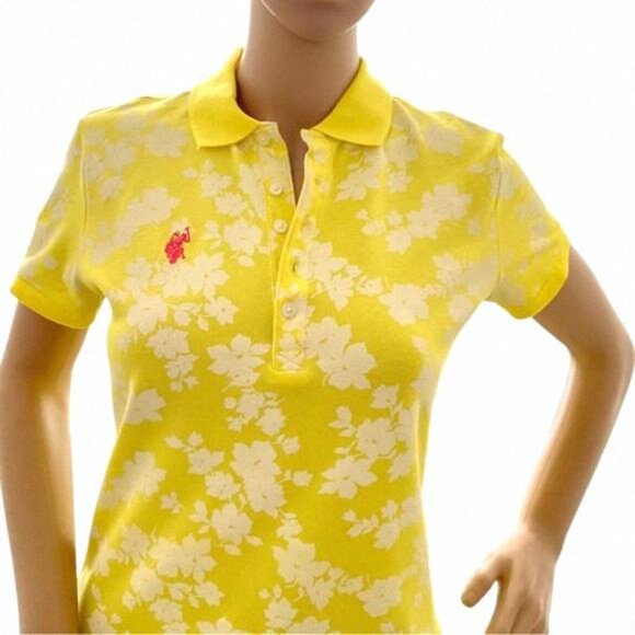 U.S. POLO ASSN Woman’s Polo Yellow, S size - Picture 3 of 5